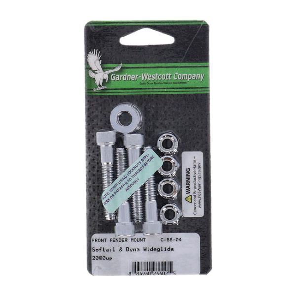 GW, front fender mount kit. Chrome