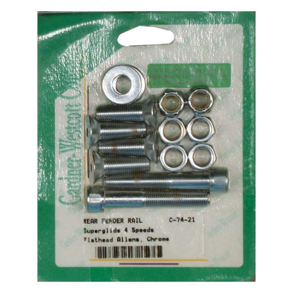 Gardner-Westcott, fender strut mount kit. Chrome Allen head