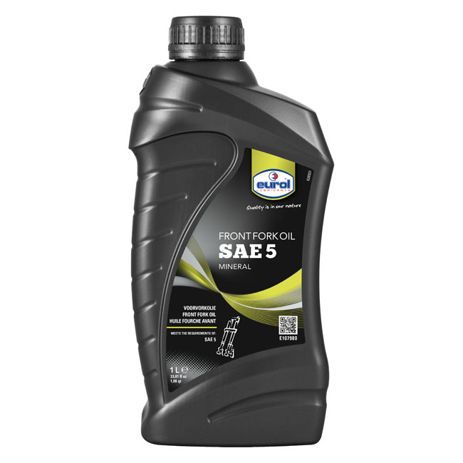 Eurol, SAE 5W fork oil. 1 liter