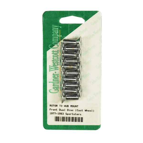 Brake rotor bolt kit, tapered flathead