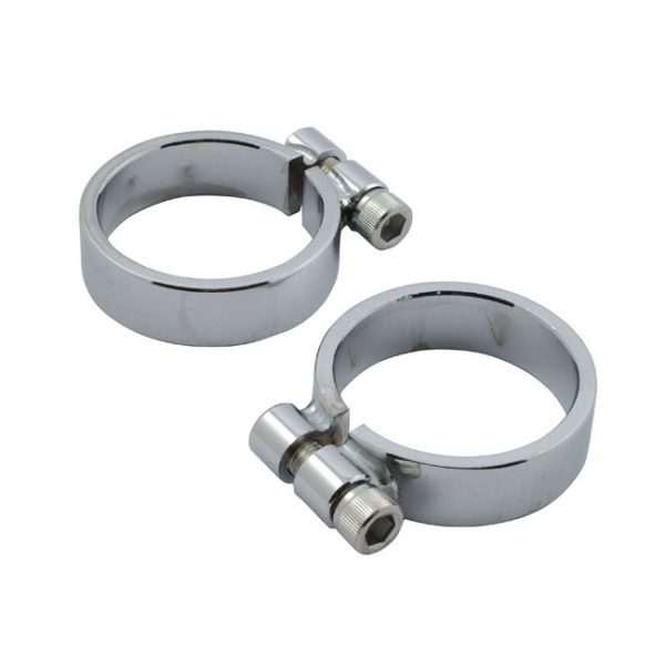 XL Sportster heavy duty header clamps. Chrome