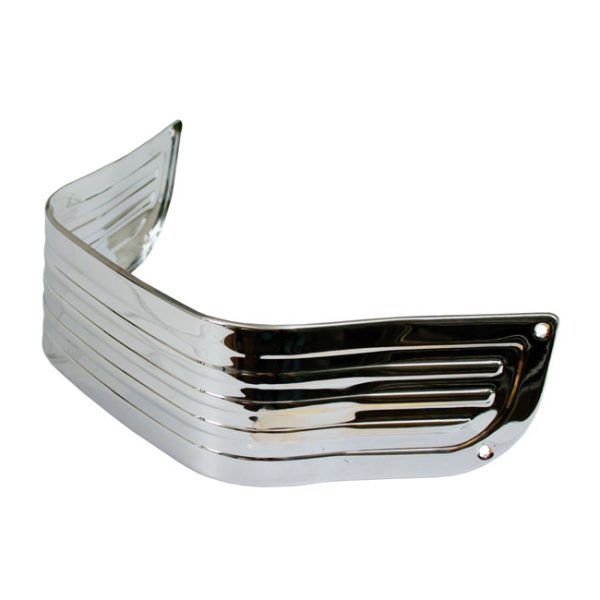 Lower front fender trim, ribbed