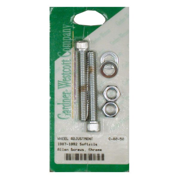 Axle adjuster kit, chrome allen