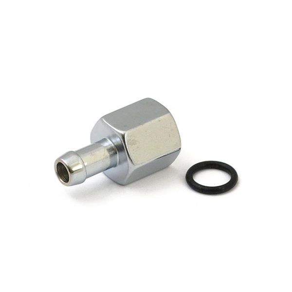 Colony, Linkert fuel line adapter fitting. Chrome