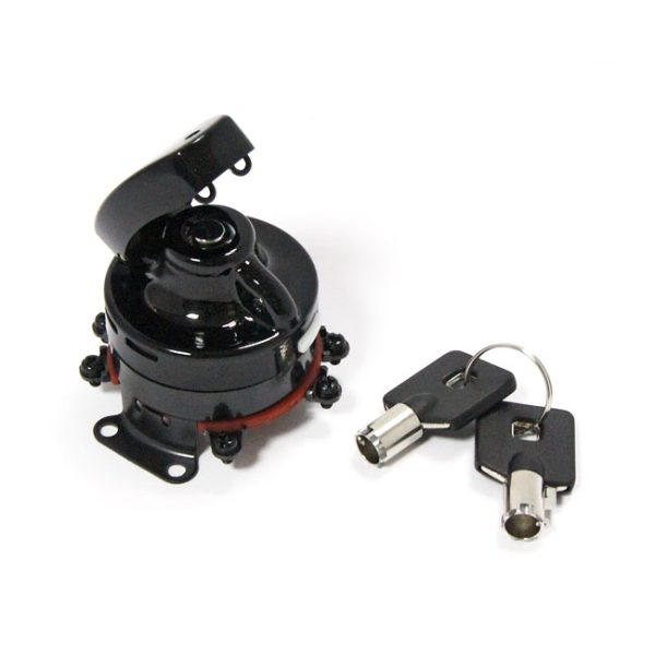 FL style ignition switch, 'electronic'. round key, black