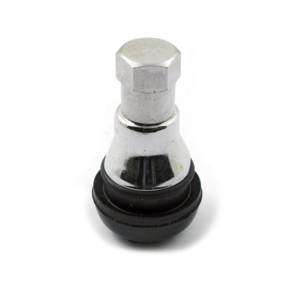 Press-in tubeless valve stem. hex cap