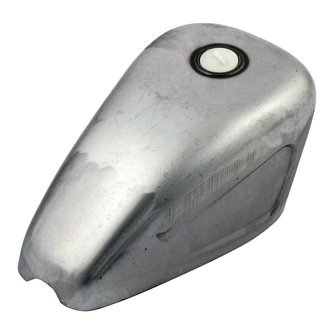Bobber Sportster style 2.25g gas tank, scalloped sides