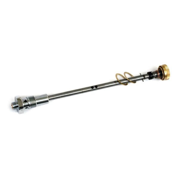 Early style gas valve set. Brass knob