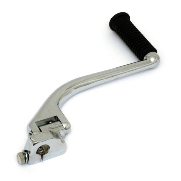 Late style swing-out kickstart arm. round pedal