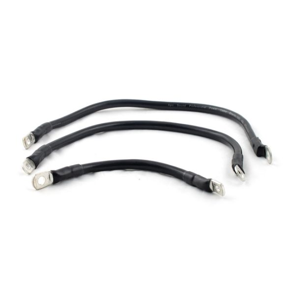 All Balls, battery cable kit. Black. 10", 12"