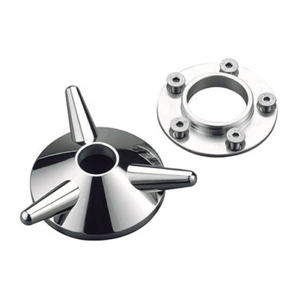 Kustom Tech, spinner wheel hub cover. Aluminum