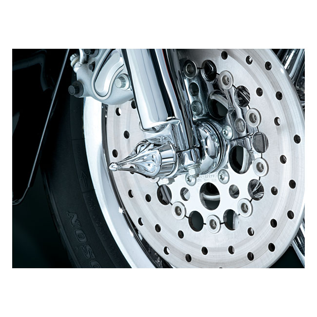 Kuryakyn, Front axle cover set roman. Chrome