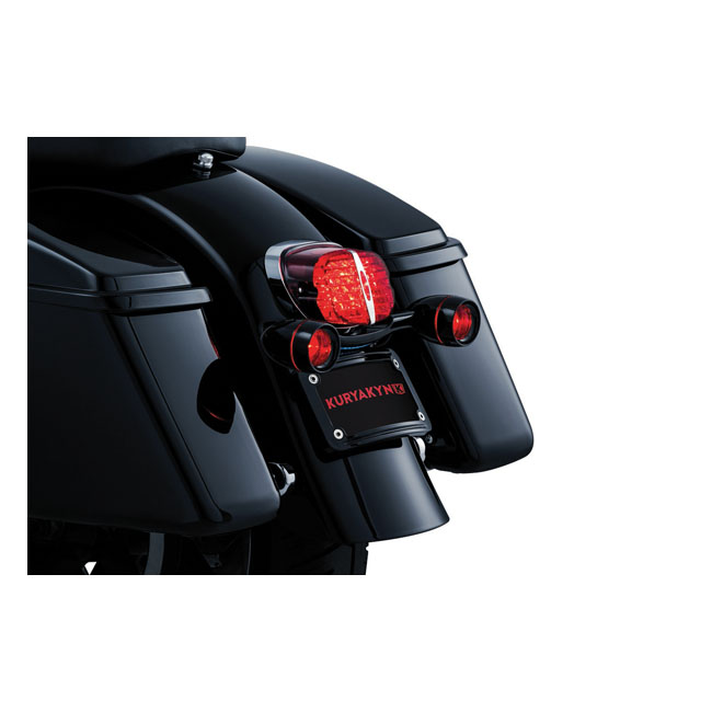 Kuryakyn, Bullet light rear turn signal bar. Black