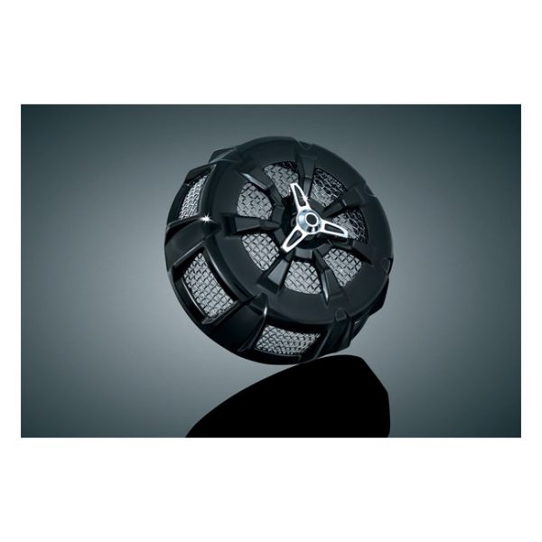 Kuryakyn, Alley Cat air cleaner cover. Black/chrome