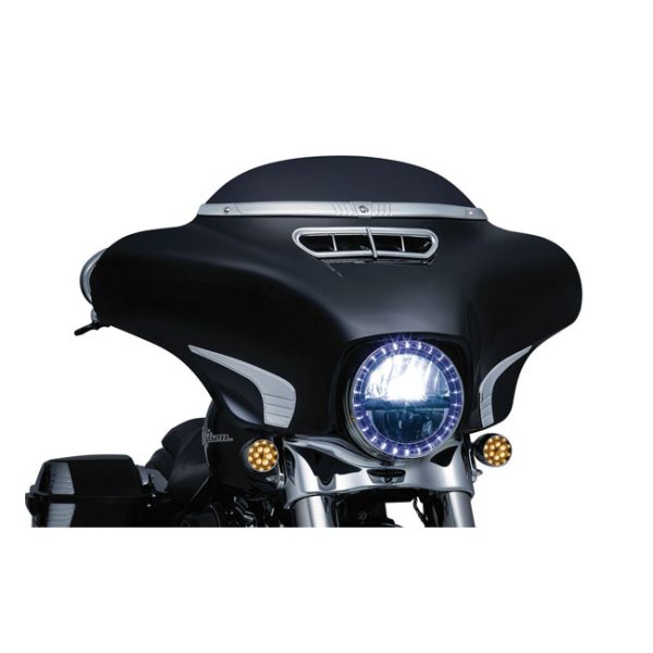 Kuryakyn, Tri-line windshield trim. Chrome