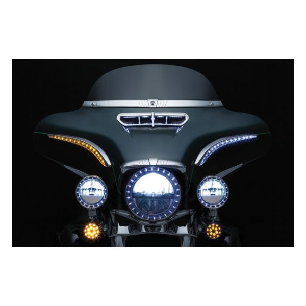 Kuryakyn, LED lighted bat lashes. Chrome