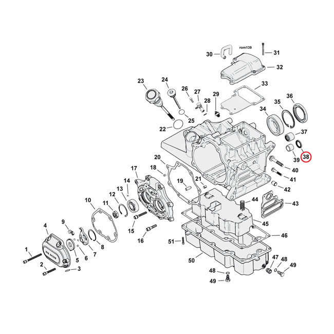 Cometic oil seal, transm. shifter shaft / clutch release