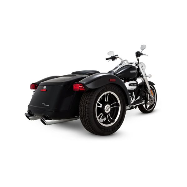 Vance & Hines, 4" Twin Slash Round slip-on mufflers. Chrome