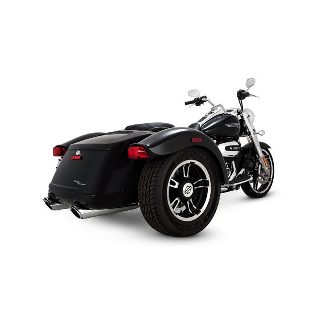 Vance & Hines, 4" Twin Slash Round slip-on mufflers. Chrome