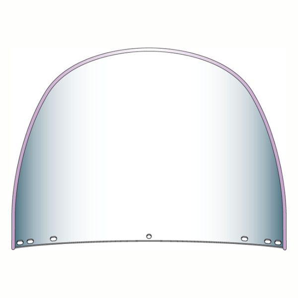 National Cycle, repl. beaded top windshield window. Clear