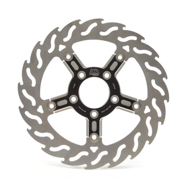Moto-Master, Flame floating front brake rotor. Front right