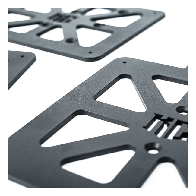 Killer Custom, 'Web' license plate holder for Austria. Black