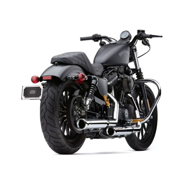 Cobra, NH series 3" slip-on mufflers. Chrome