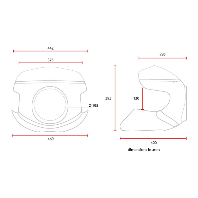 C-Racer universal Cafe Racer mask No7.2