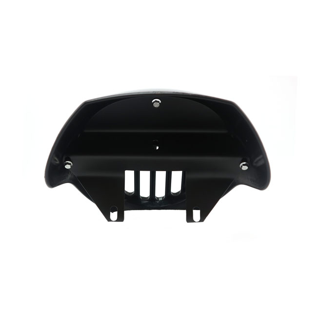 Upper headlamp fly fairing with integrated headlamp grill
