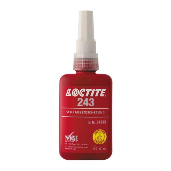 Loctite 243 blue, threadlocker 50cc