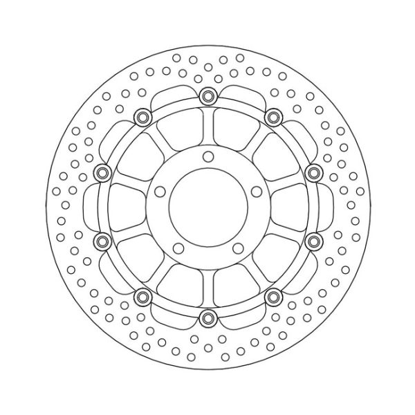 Moto-Master Halo series floating brake rotor