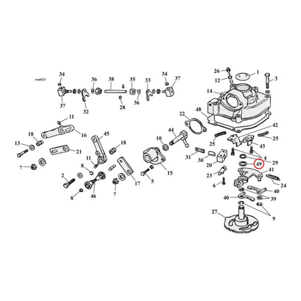 Thrust washer, shifter cam