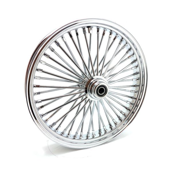 MCS radial 48 fat spoke front wheel 3.50 x 21 SF chrome