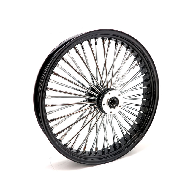 MCS radial 48 fat spoke front wheel 3.50 x 21 DF black
