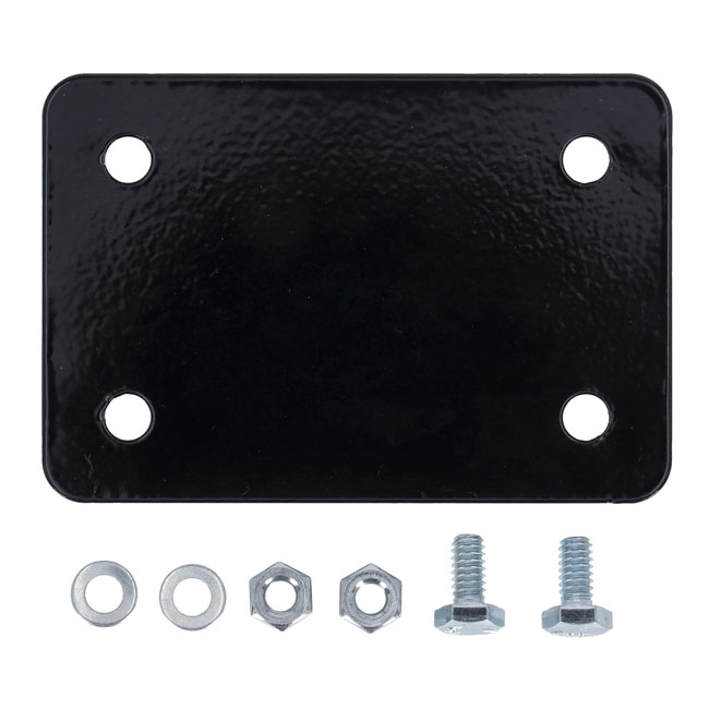 Dominator, club style crash bar adapter bracket Dyna. Black