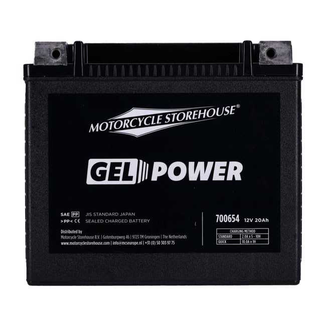 MCS, Nano Series sealed GEL battery. 12V, 20Ah, 360cca