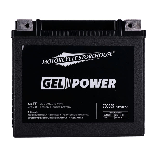 MCS, Nano Series sealed GEL battery. 12V, 20Ah, 360cca