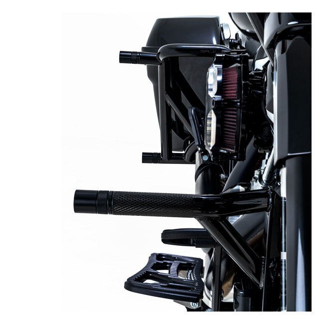 Burly Brand, Brawler crash bar kit Touring. Rear. Black