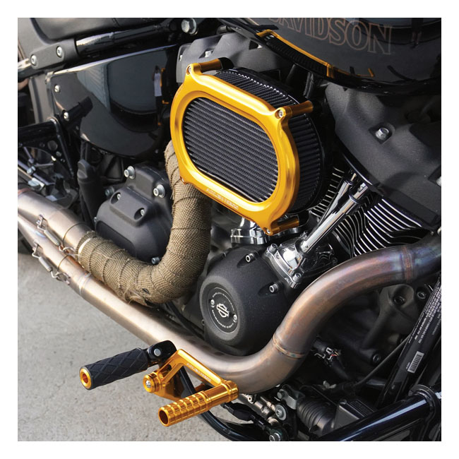 Arlen Ness, Stage II Oval Upgrade air cleaner kit. Gold