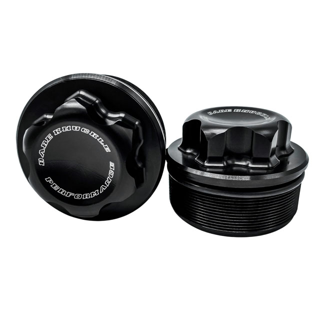 Bare Knuckle Performance, fork tube caps. 49mm fork tubes