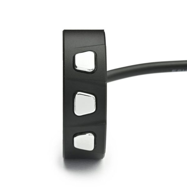 Daytona, 3-Button switch for handlebars. Black/Chrome