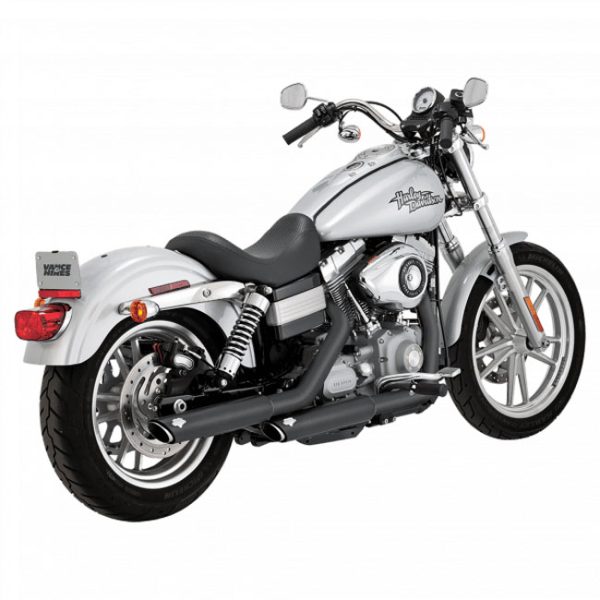 Vance & Hines, 3" Twin slash slip-on PCX mufflers. Black