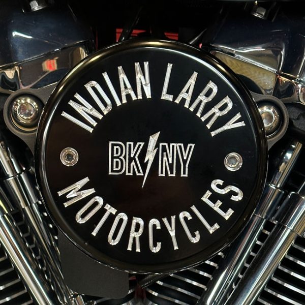 Indian Larry, BK/NY air cleaner cover. Gloss black