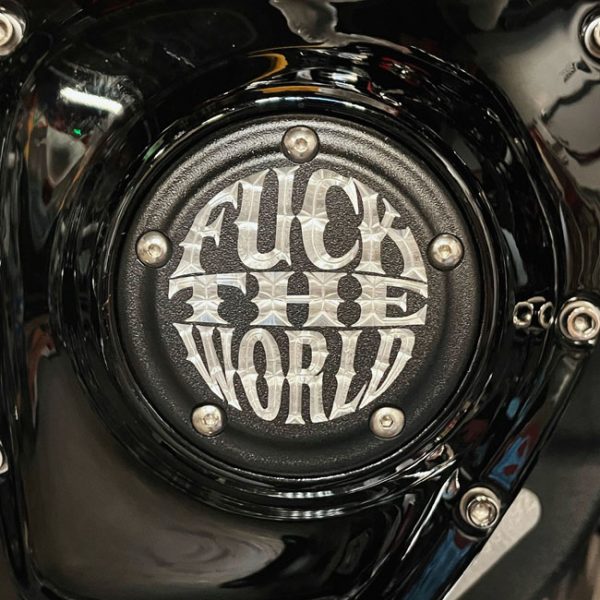 Indian Larry, 'FTW' logo 5-hole point cover. Matte black