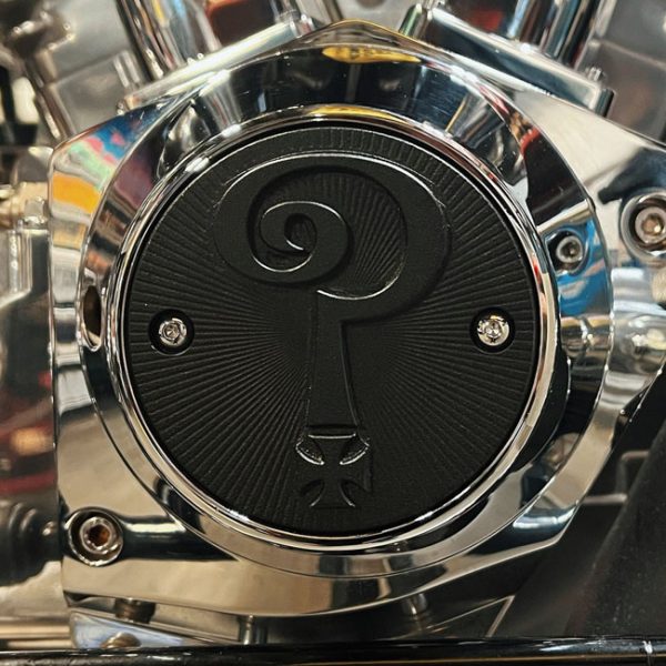 Indian Larry, 'Question Mark' 2-hole point cover. Black