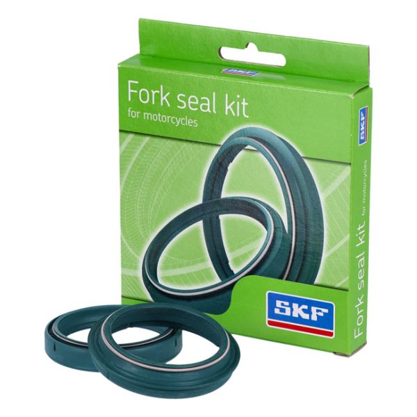 SKF, fork seal kit 49mm. Green.  (one fork tube)