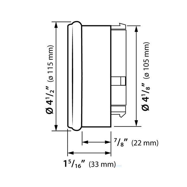 KOSO, HD-05 Speedometer / tachometer. Black bezel