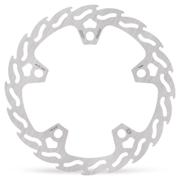 Moto-Master, 'Flame' rigid brake rotor. Front left