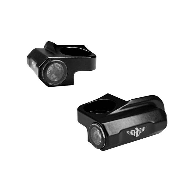 *4 DAYS EXTRA TRANSIT TIME* HeinzBikes, Nano below bar turn signals. Black