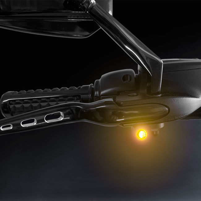 HeinzBikes, Nano below bar turn signals.  Black